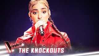 The Knockouts Lara Dabbagh sings Umbrella  The Voice Australia 2019 [upl. by Baalbeer]