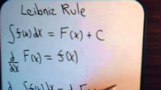 Differentiation Of Integrals Leibniz Rule  Part 1 [upl. by Notaek]