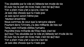 Nekfeu ft Vanessa Paradis  DANS LUNIVERS Paroles  Lyrics [upl. by Okiek]