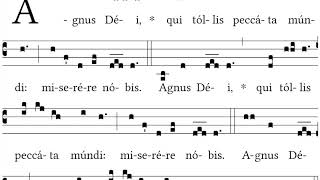 Agnus Dei Missa XVII for Advent  Gregorian Chant [upl. by Otanod]