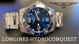 Longines Hydroconquest  Great EntryLevel Luxury Divewatch [upl. by Kcirdneh]