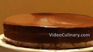 Chocolate Ganache Recipe amp How to Glaze a Cake [upl. by Aramas382]