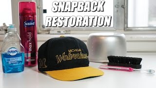 How to Restore Vintage Snapbacks EASIEST WAY A Quick Thrift Fix [upl. by Monto]