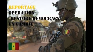 opération quotrestore democracyquot de larmée sénégalaise en Gambie [upl. by Roxi]