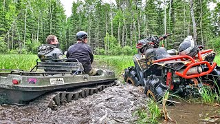 Argo vs ATVs Greasy Clay Hole [upl. by Bearce]