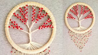 DIY Atrapasueños quotARBOL DE LA VIDAquot paso a paso  DIY Dreamcatcher quotTREE OF LIFEquot [upl. by Eskill]