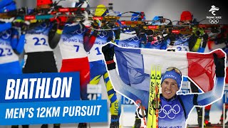 Biathlon  Mens 125km Pursuit  Full Replay  Beijing2022 [upl. by Kippar780]