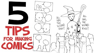 5 Tips For Making Comics [upl. by Ahsiekat]