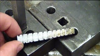 Machining 101 How to drill a square hole at home without special tools [upl. by Skippy]