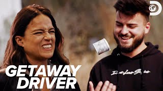 Driver Wins Michelle Rodriguezs Money  Getaway Driver [upl. by Litnahs]