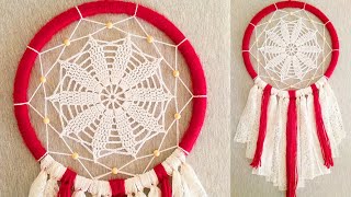 DIY como hacer un ATRAPASUEÑOS paso a paso  DIY Dreamcatcher [upl. by Amek101]