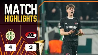 Ferencvaros  AZ Alkmaar  43  Highlights  Europa League 202425  ferencvaros alkmaar [upl. by Nennarb]