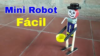 Como Hacer Un Robot Casero En 3 Minutos  Súper Fácil [upl. by Kensell990]