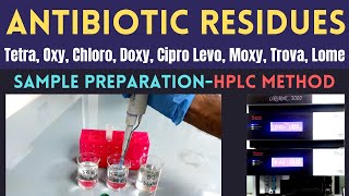 Determination of Antibiotic Residues Using HPLCSample Preparation Part1 [upl. by Nosecyrb544]