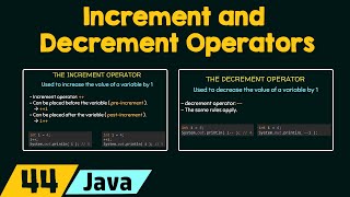 Increment and Decrement Operators in Java [upl. by Gibby]