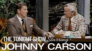 Ronald Reagan Sits Down with Johnny  Carson Tonight Show [upl. by Sochor]