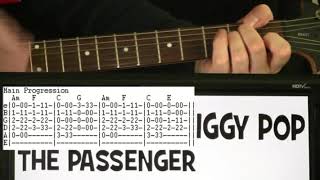 Iggy Pop Passenger Chords amp Guitar Tab with Guitar Lesson [upl. by Nallac116]