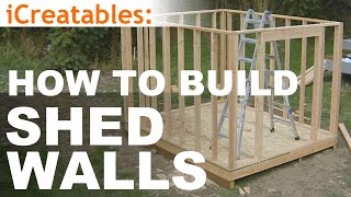 How To Build A Shed  Part 5  Wall Framing [upl. by Bruyn]