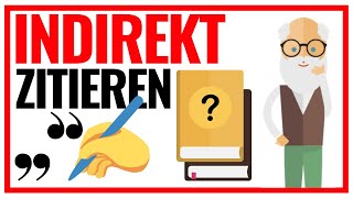 Indirektes Zitieren in wissenschaftlichen Arbeiten Tutorial 📄❝ [upl. by Nollid]