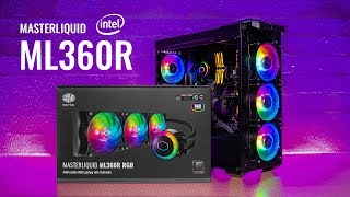 HOWTO Install Cooler Master MasterLiquid ML360R RGB on Z370 amp Z390 Motherboards [upl. by Landy3]