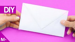 ► Como hacer un SOBRE CARTA de Papel en 5 MINUTOS 💌 [upl. by Ytirehc57]