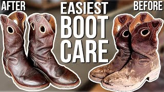 How to clean leather boots and shoes [upl. by Samuele]