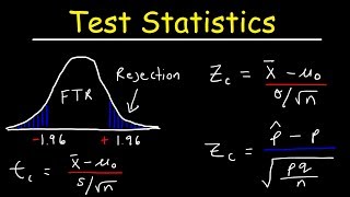 Test Statistic For Means and Population Proportions [upl. by Belier]