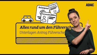 Führerschein beantragen  diese Unterlagen braucht ihr  ADAC [upl. by Post847]