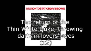 Station to Station  David Bowie  Lyrics [upl. by Dotty76]