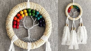 DIY Atrapasueños quotARBOL DE LA VIDAquot paso a paso  DIY Dreamcatcher quotTREE OF LIFEquot [upl. by Spanjian24]