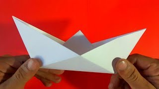 Como hacer un barco de papel  How to make a paper boat Origami [upl. by Siravat746]