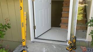 Jeld Wen Front Door Installation  Really crappy products and craftsmanship PART 1 [upl. by Hamburger]