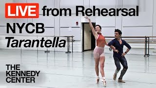 New York City Ballet  LIVE Rehearsal at The Kennedy Center quotTarantellaquot [upl. by Dix]