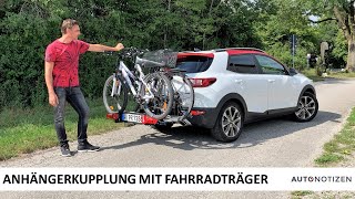 Ausprobiert Fahrradträger für die Anhängerkupplung [upl. by Joela237]