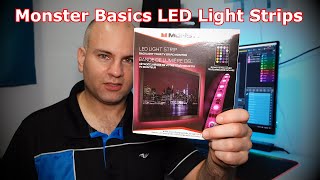 Monster Basics LED Light Strip Review amp No Loop Install Method [upl. by Nylekcaj]