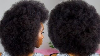 THE PERFECT AFRO TUTORIAL  4C NATURAL HAIR [upl. by Akenn585]