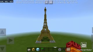 How to make an Eiffel tower in minecraft Tutorial part 1 [upl. by Nnylhsa146]