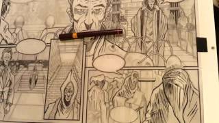 How to draw comics  Pencilling and inking [upl. by Yetty388]