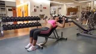 Incline Dumbbell Bench Press  Chest Exercise [upl. by Caralie]