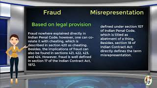 What is Difference Between Fraud amp Misrepresentation [upl. by Euhc]