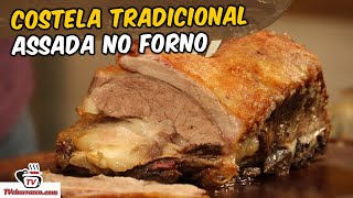 Como Fazer Costela Tradicional Assada no Forno  Tv Churrasco [upl. by Savadove]