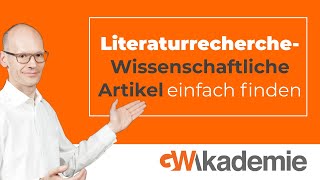 Literaturrecherche  Wissenschaftliche Artikel einfach finden [upl. by Yasmine]