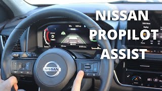 New Nissan ProPilot Assist with NaviLink Demonstration and How To [upl. by Elletnwahs]