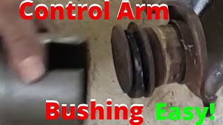 how to change GMC truck Control Arm Bushing replacing Control Arm Bushing for GMC Sierra 2wd 1500 [upl. by Jemy235]