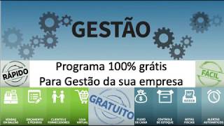 Programa de Gestão 100 Gratuito NFe PDV ERP e MRP [upl. by Hebert]