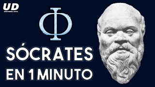 Sócrates en 1 minuto el padre de la filosofía  Universal Data [upl. by Erdnassac]