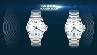 Longines User Guide  Conquest VHP  Time Settings [upl. by Yahiya562]