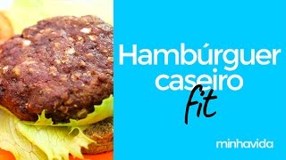 Hambúrguer caseiro fit delicioso e funcional [upl. by Constanta321]