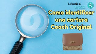 Como identificar una cartera Coach ORIGINAL [upl. by Ahsilrac]