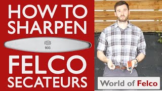 How to sharpen FELCO Secateurs [upl. by Kylstra]